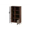 Knygų lentyna Cama Meble ALMERA Cama 4, riešutas/kreminė, 90×42×165 cm