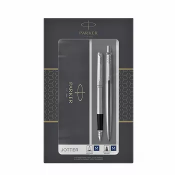 Parker 2093258 rašiklių rinkinys Juoda, Sidabrinė 2 vnt