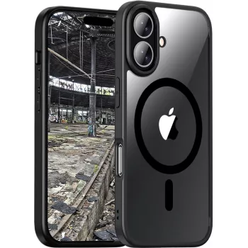 JT Berlin BackCase Pankow Hybrid MagSafe | Apple iPhone 16 | juoda/skaidri | (11098)