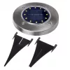 Maclean MCE318 LED saulės energijos takų šviestuvas su smaigaliu, 12 LED SMD, neutrali balta 4000K, 0,7 W, IP44