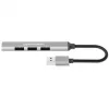 Manhattan USB-A 4 prievadų šakotuvas, 1x USB 3.2 Gen1, 3x USB 2.0, aliuminis