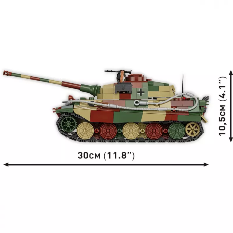 Konstruktorius COBI Panzer VI Ausf. B Königstiger 802 detalės