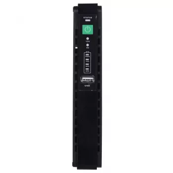 Maitinimo adapteris / inverteris MPL Power RouterUPS-30-PoE 30 W, vidaus, 100–240 V, juodas, 160×105×28 mm