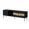 TV spintelė cama meble INSERTO 3D1W 190x40x62 cm juoda su LED