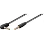 Goobay garso jungiamasis laidas AUX, 3,5 mm stereo 3 polių, plonas, varinis, lenktas (59526)