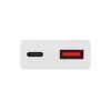 Sieninis įkroviklis Akyga AK-CH-27 30W USB-C USB-A PD GaN 5-20V / 1.5-3A baltas