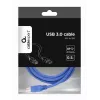 Gembird USB 3.0 laidas – USB A (vyriškas) į USB B (vyriškas) – 1,8 m – mėlynas
