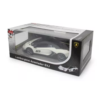Radijo bangomis valdomas sportinis automobilis Jamara Lamborghini Aventador SVJ Performance 1:14 Baltas 2.4GHz