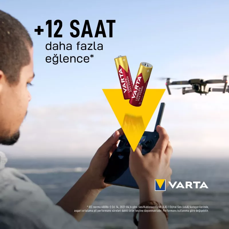 VARTA Max Tech Mignon AA baterija 1,5 V 4 vnt. lizdinė pakuotė (4706101404)