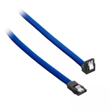 CableMod ModMesh SATA kabelis - Serial ATA 150/300/600 - SATA (M) stačiu kampu į SATA (M) - 60 cm - Mėlynas (CM-CAB-RSAT-N60KB-R)