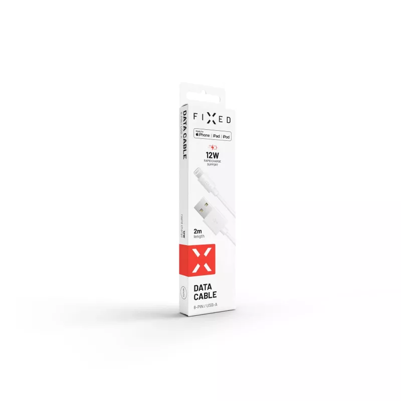 USB į Lightning duomenų ir įkrovimo laidas FIXED FIXD-UL2M-WH, 2,0 m, baltas