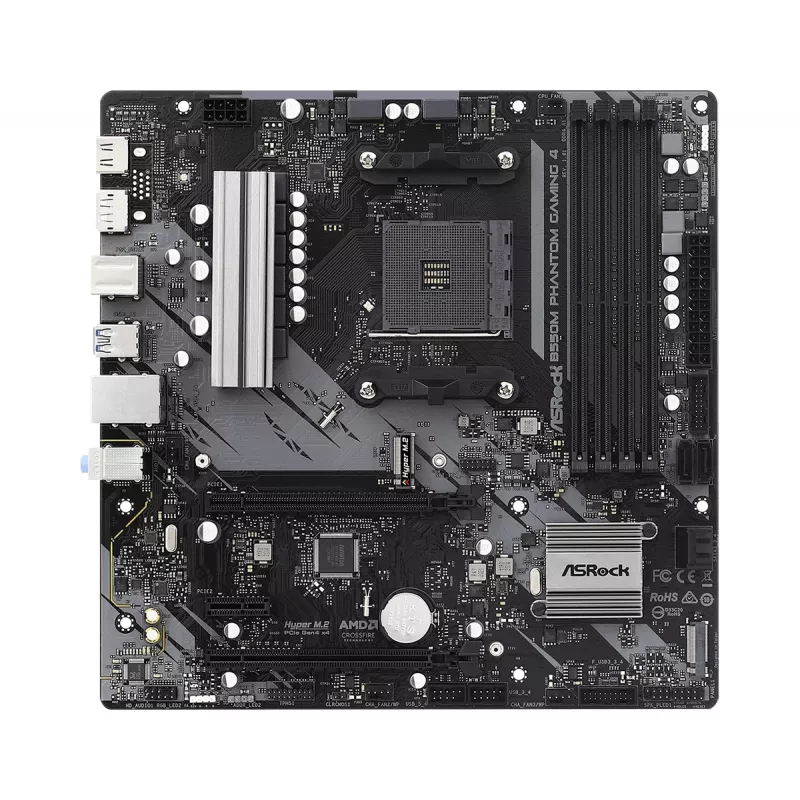 Motininė plokštė ASRock B550M Phantom Gaming 4 AMD B550 Socket AM4 micro ATX