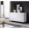 Cama Komoda 2D REJA baltas blizgus/baltas blizgus