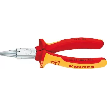 Knipex 22 06 160 - Ilgasnapės replės - Chromo-vanadinio plieno - Plastikas - Raudona/Oranžinė (2206160)