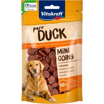 VITAKRAFT Duck Mini Coins šunų skanėstas antis 80g