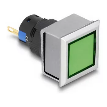 Pramoninė LED signalinė lemputė DELOCK 22056 — 1 vnt., IP40/IP65, AC 250V, 5A, 25×42×25 mm
