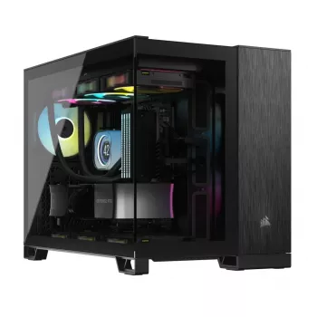 Korpusas Corsair CC-9011287-WW 2500X Midi Tornis Aliuminis, Juodas