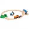 Brio World prekinio traukinio pradžios rinkinys su kranu