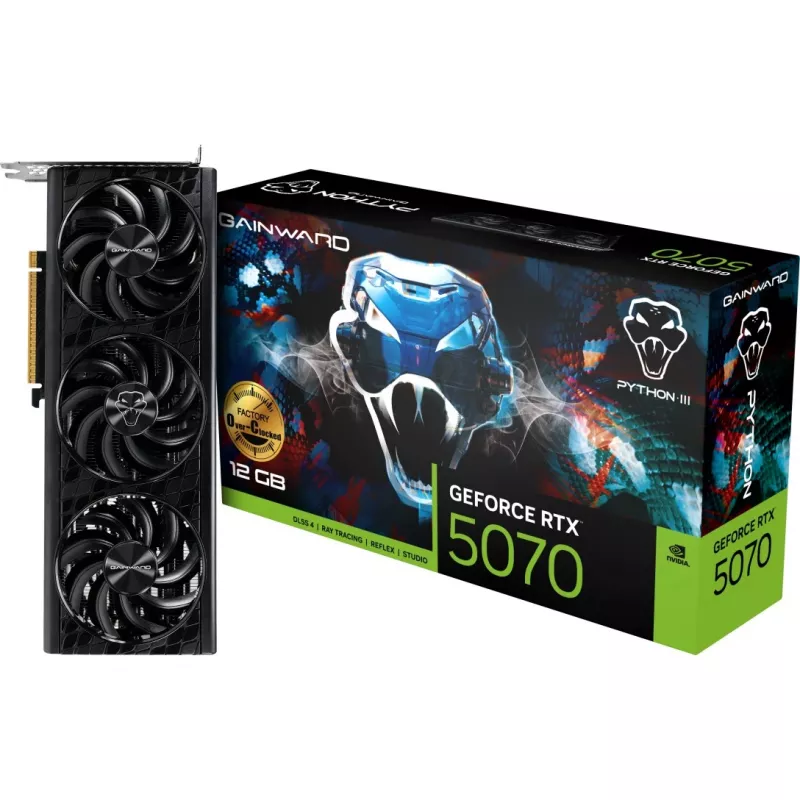 Vaizdo plokštė Gainward GeForce RTX 5070 12 GB GDDR7