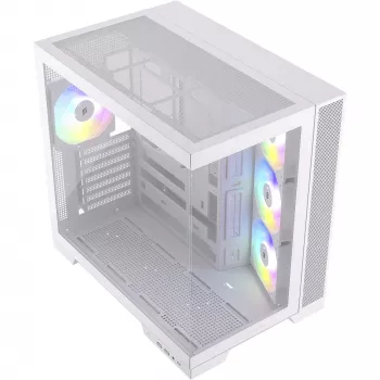 PC korpusas Silentware View A-RGB White VIEWWHITE – vidutinis bokštas su A-RGB apšvietimu, baltas
