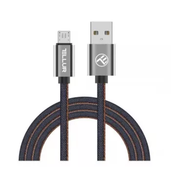 USB į Micro USB duomenų laidas Tellur 1 m džinsinis