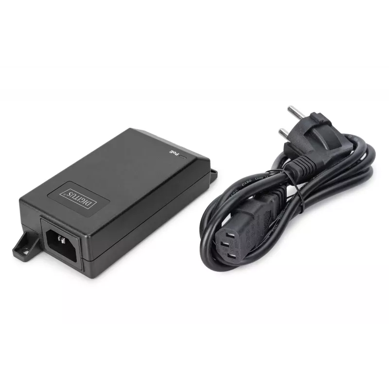 Digitus Gigabit Ethernet PoE+ injektorius 802.3at 30 W Juodas