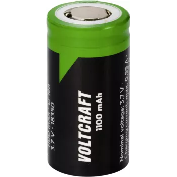 Voltcraft VC-18350 speciali baterija 18350 plokščiu viršumi Ličio 3.7 V 1100 mAh (VC-16569880)