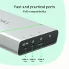 Nešiojama baterija Green Cell BPLGC20P 20800 mAh Li‑Jonų, USB‑C PD 65W, 2x USB‑C + 1x USB‑A, aliumininis korpusas