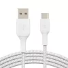 USB laidas Belkin CAB002BT0MWH 0,15 m USB A USB C baltas