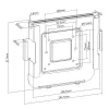 Laikiklis MACLEAN MC-473 VESA 75x75 / 100x100, skirtas Mac Mini (2014 ir vėlesniems)