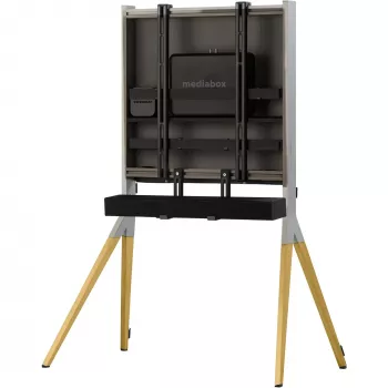 One for All WM 7482 – TV laikiklis sieninis, 81,3–177,8 cm (32–70 colių), iki 50 kg, VESA 200×100–400×400 mm, pilka spalva, medžio imitacija