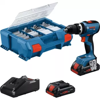 Akumuliatorinis smūginis veržliaraktis Bosch GSB 18V-65 su 2x 4,0Ah baterijomis ir L-Case dėklu
