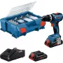 Akumuliatorinis smūginis veržliaraktis Bosch GSB 18V-65 su 2x 4,0Ah baterijomis ir L-Case dėklu