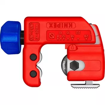 Vamzdžių pjoviklis Knipex TubiX S 3–30 mm, kompaktiškas metalinių ir plastikinių vamzdžių pjovimo įrankis