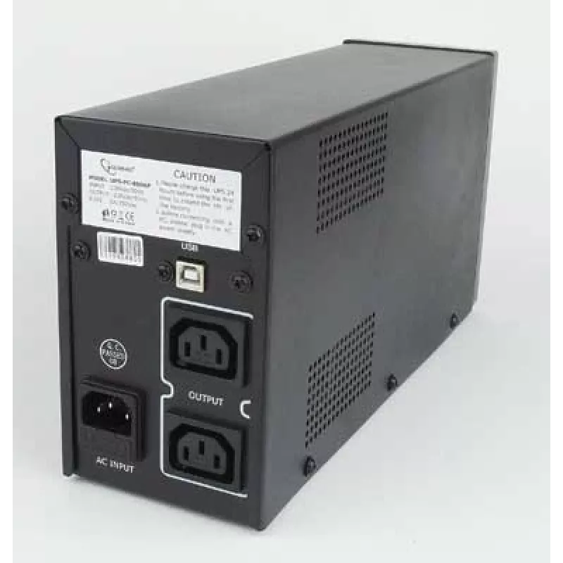 Gembird UPS-PC-850AP nepertraukiamo maitinimo šaltinis (UPS) Linijinis-interaktyvus 0,85 kVA 520 W 4 AC lizdai