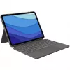 Dėklas su klaviatūra Combo Touch US iPad Pro 11 1,2,3 Gen pilka