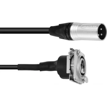 XLR jungiamasis laidas PSSO 1 m — XRL kištukas į XRL lizdą, juodas