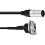 XLR jungiamasis laidas PSSO 1 m — XRL kištukas į XRL lizdą, juodas