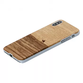 Dėklas iš natūralios medienos „man and wood“ iPhone XS Max – terra white