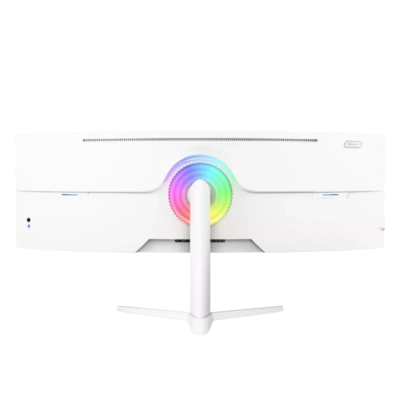 Išlenktas monitorius Arozzi Nova 49 colių (124,5 cm) Dual QHD 5120×1440 LED VA, 32:9, 4 ms, USB šakotuvas, garsiakalbiai, baltas