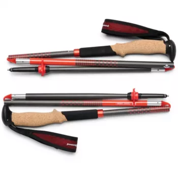 Trekking lazdos Pursuit Carbon Z, fitneso įrenginys antracitas/oranžinė, 1 pora, 110 cm