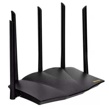 Tenda TX12 PRO belaidis maršrutizatorius Fast Ethernet dviejų juostų (2,4 GHz / 5 GHz) Juoda
