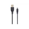 Gembird 1.8m USB 2.0 laidas USB A / Mini-USB B juodas
