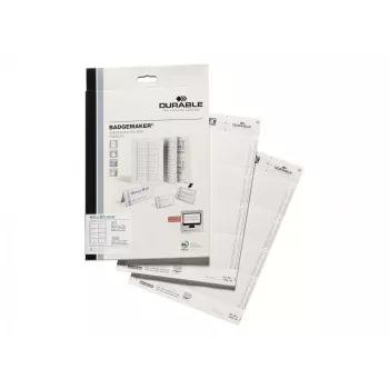 Įdėklai ženkliukams Durable 1456-02 60x90 mm Balti