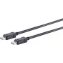 DisplayPort kabelis S/CONN 10-81045 3 m Juodas Jungtis 1 DisplayPort Jungtis 2 DisplayPort