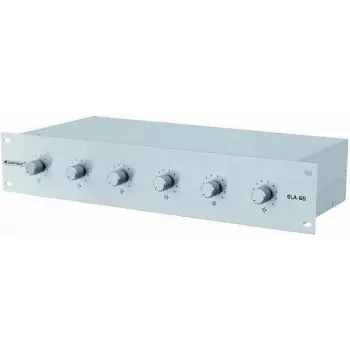Zoninis valdiklis Omnitronic ELA 6S 10W – 6 zonų garsiakalbių valdiklis, 10 W išėjimo galia