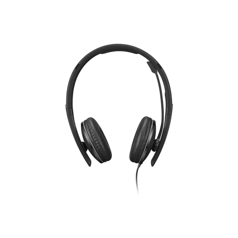 Lenovo 4XD1P83425 laidinės ausinės su mikrofonu, USB-A, juodos