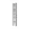 Laisvai pastatoma vonios spintelė NEL II BIEL POŁ – 5 lentynos, 310×300×1740 mm, balta