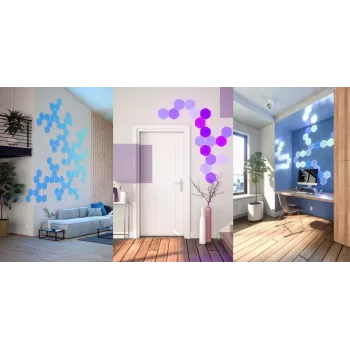 Nanoleaf HEXAGON SMARTER KIT LED šviesos plokštės baltos 7 vnt.