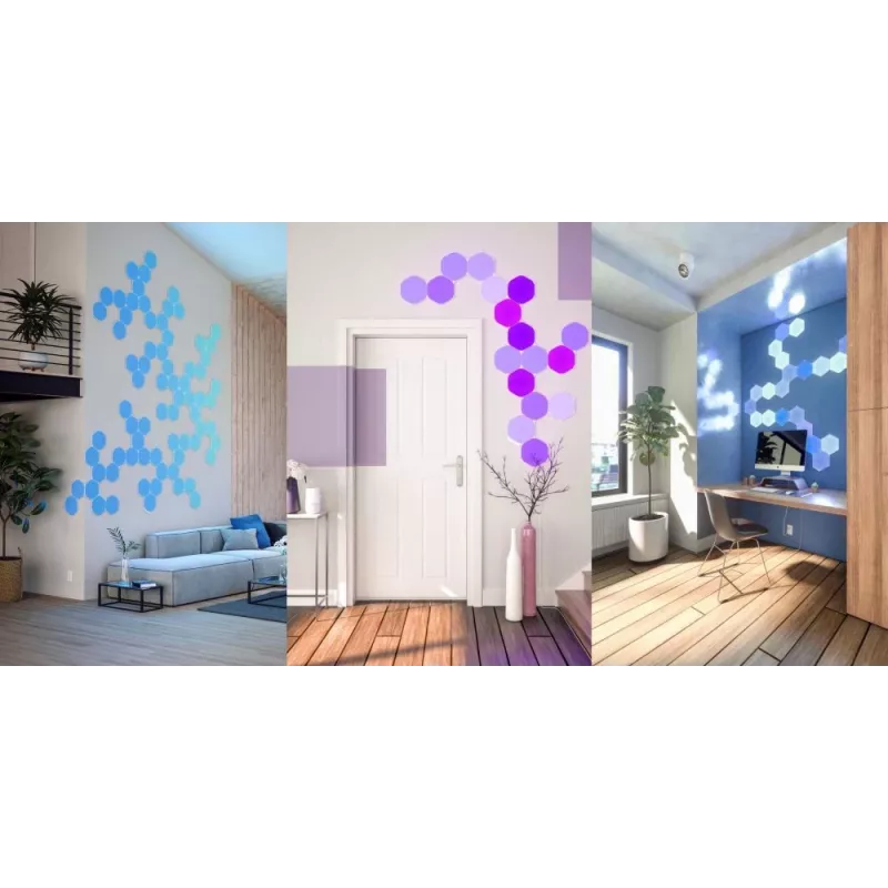 Nanoleaf HEXAGON SMARTER KIT LED šviesos plokštės baltos 7 vnt.